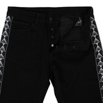 Marcelo Burlon // Kappa Light Wash Antifit Jeans // Black (33WX32L)