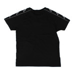 Marcelo Burlon // Kappa Tape Short Sleeve T-Shirt // Black (XL)