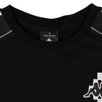 Marcelo Burlon // Kappa Tape Short Sleeve T-Shirt // Black (S)