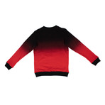 Marcelo Burlon // Kappa Big Logo Crew Neck Sweater // Black + Red (XL)