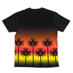 Marcelo Burlon // Palm Tree Short Sleeve T-Shirt // Red (S)