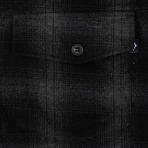 Marcelo Burlon // Plaid Button Down Sham Shirt // Black + Gray (M)
