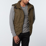 Mendicino Convertible Vest Jacket // Brown (L)