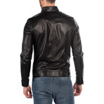 Brandon Leather Jacket Slim // Black (S)