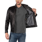 Brandon Leather Jacket Slim // Black (XS)