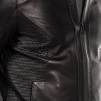 Brandon Leather Jacket Slim // Black (M)