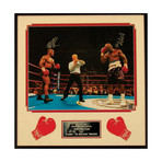 Signed + Framed Photograph // Mike Tyson + Evander Holyfield
