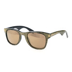 Heidy Women's Sunglasses // Gold Glitter