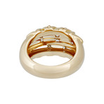 Vintage Christian Dior 18k Yellow Gold Diamond Ring // Size 6.25