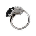 Vintage Chanel 18k White Gold Diamond Ring // Ring Size: 7