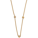 Vintage Cartier 18k Yellow Gold Knot Necklace // Chain: 16"