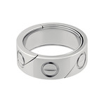 Vintage Cartier 18k White Gold Astro Love Ring // Size 6.75