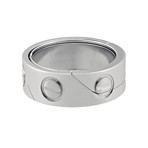 Vintage Cartier 18k White Gold Astro Love Ring // Size 6.75