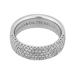 Vintage Tiffany & Co. 18k White Gold Diamond Pave Ring // Size 6.5