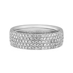 Vintage Tiffany & Co. 18k White Gold Diamond Pave Ring // Size 6.5