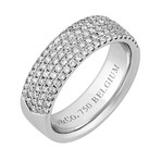 Vintage Tiffany & Co. 18k White Gold Diamond Pave Ring // Size 6.5