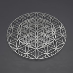 Repeating Flower of Life 3D Metal Wall Art
