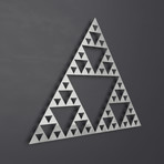 Sierpinski Triangle I 3D Metal Wall Art