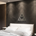 Sierpinski Triangle I 3D Metal Wall Art