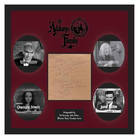 Signed + Framed Signature Collage // Addams Family