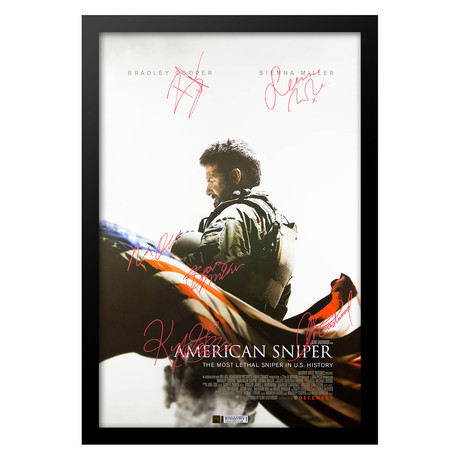 Signed + Framed Poster // American Sniper