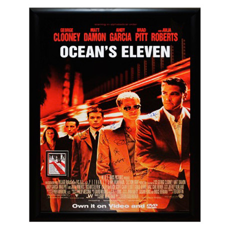 Signed Movie Poster // Oceans 11