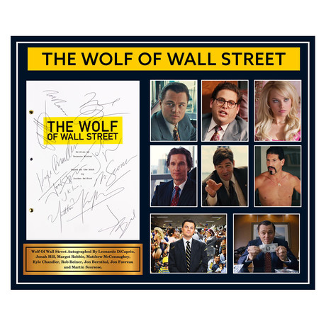 Signed Script // The Wolf Of Wall Street