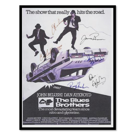 Signed + Framed Poster // Blues Brothers