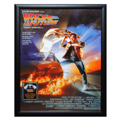 Signed + Framed Poster // Back to the Future