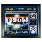 Signed + Framed Collage // Captains // Star Trek