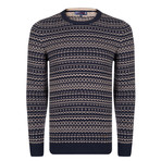 Maximo Pullover // Navy + Beige (L)