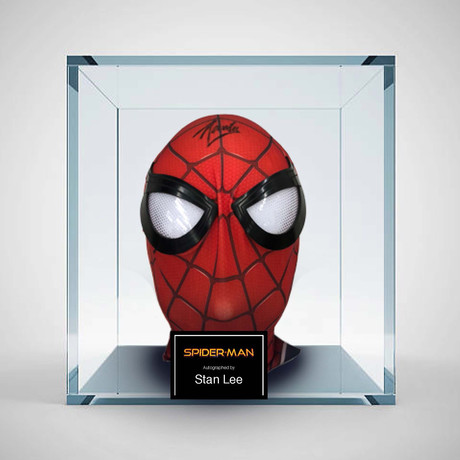 Signed + Framed Mask // Spiderman // Stan Lee