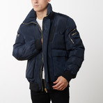 Carbon Down Bomber // Navy (XS)