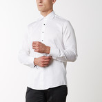 Removable Buttoned Tuxedo Shirt // White (XL)