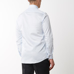 Spread Collar Fitted Dress Shirt // Light Blue (XL)