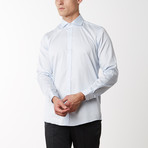 Spread Collar Fitted Dress Shirt // Light Blue (XL)