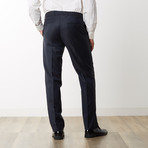 Weave Notch Lapel Slim Fit Wool Suit // Navy (US: 42R)