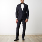 Peak Lapel Slim T Wool Suit // Navy (US: 42R)
