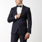 Peak Lapel Slim T Wool Suit // Navy (US: 36R)
