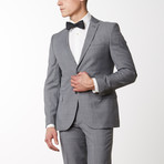 Slim Fit Wool Plaid Suit - Grey // Grey (US: 38R)