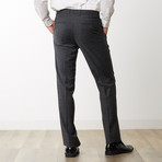 Checked Slim Fit Merino Wool Suit // Black (US: 38R)
