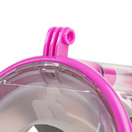 Seaview 180° Full Face Snorkel Mask // Pink // F // L/XL