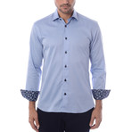 Maddox Solid Long-Sleeve Button-Up // Blue (3XL)