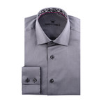 Maddox Solid Long-Sleeve Button-Up // Grey (M)