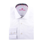 Solid Long-Sleeve Button-Up // White (2XL)