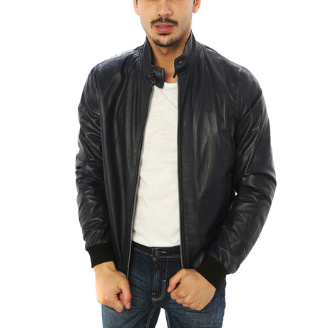 Alessio Genuine Leather Jacket // Black (S)