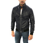 Alessio Genuine Leather Jacket // Black (M)