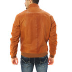 Alessio Genuine Leather Jacket // Brown (2XL)