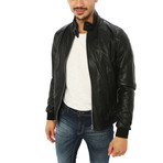 Alessio Genuine Leather Jacket // Midnight Black (M)