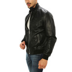Alessio Genuine Leather Jacket // Midnight Black (2XL)